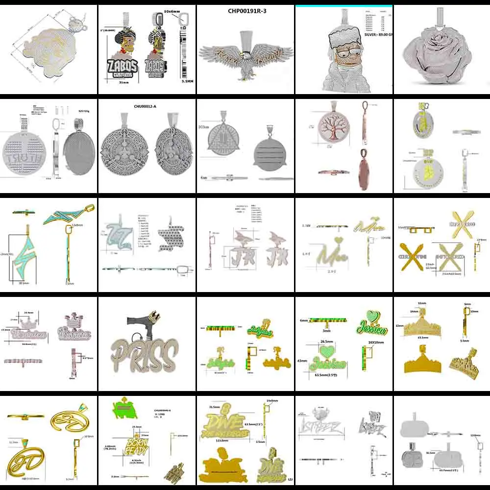 Iced Out Silver Round Pendant Bling Bling Hip Hop Baguette Cut S925 Pass Diamond Tester Moissanite Custom Pendant