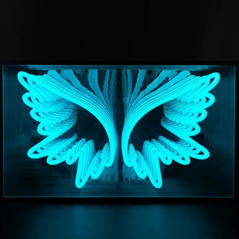 Factory Custom Infinity Mirror Led Neon Signs High Quality Acrylic Mirror Sheet Neonart LED Sign