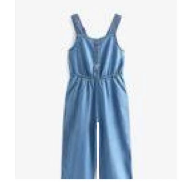 Wholesale kiddy   Girls 1 Piece  denim Body rompers I Love Mama/papa -sleeveless Jumpsuit dress