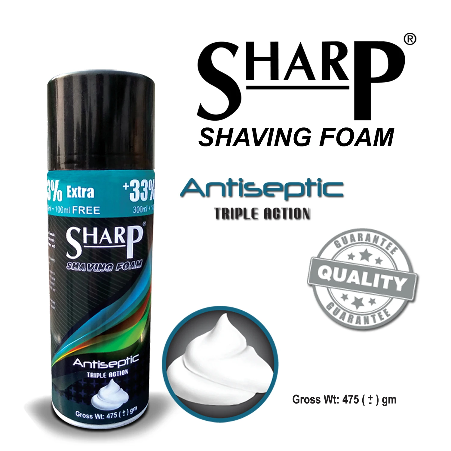 SHARP Antiseptic Shaving Foam
