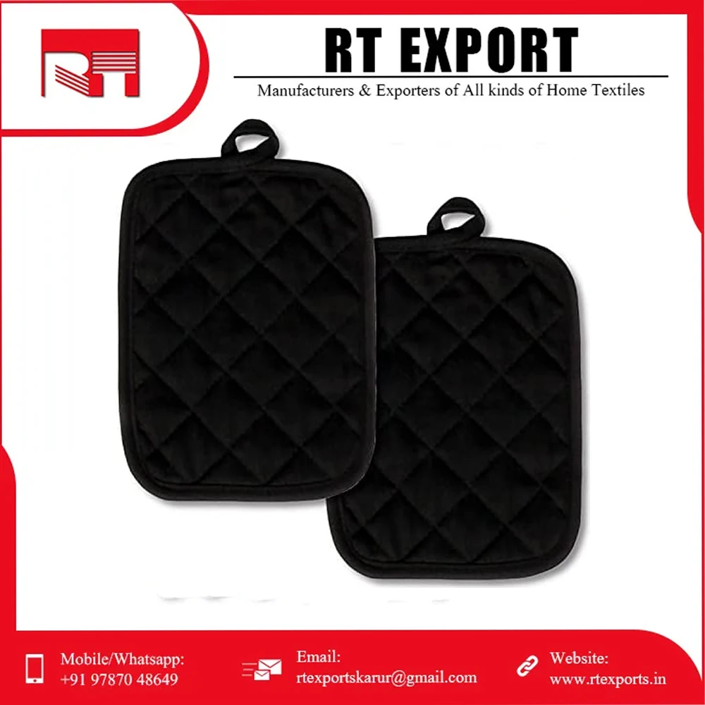 New Arrival Christmas Pot Holder Customized Print Heat Resistant 100% Pure Cotton Kitchen Pot Holder