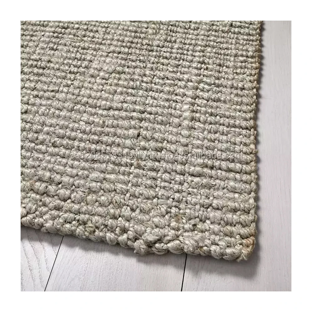 Top Quality Jute Flat Weave Natural Handmade Dhurrie Indian Carpet Rugs Jute Rug For Sale