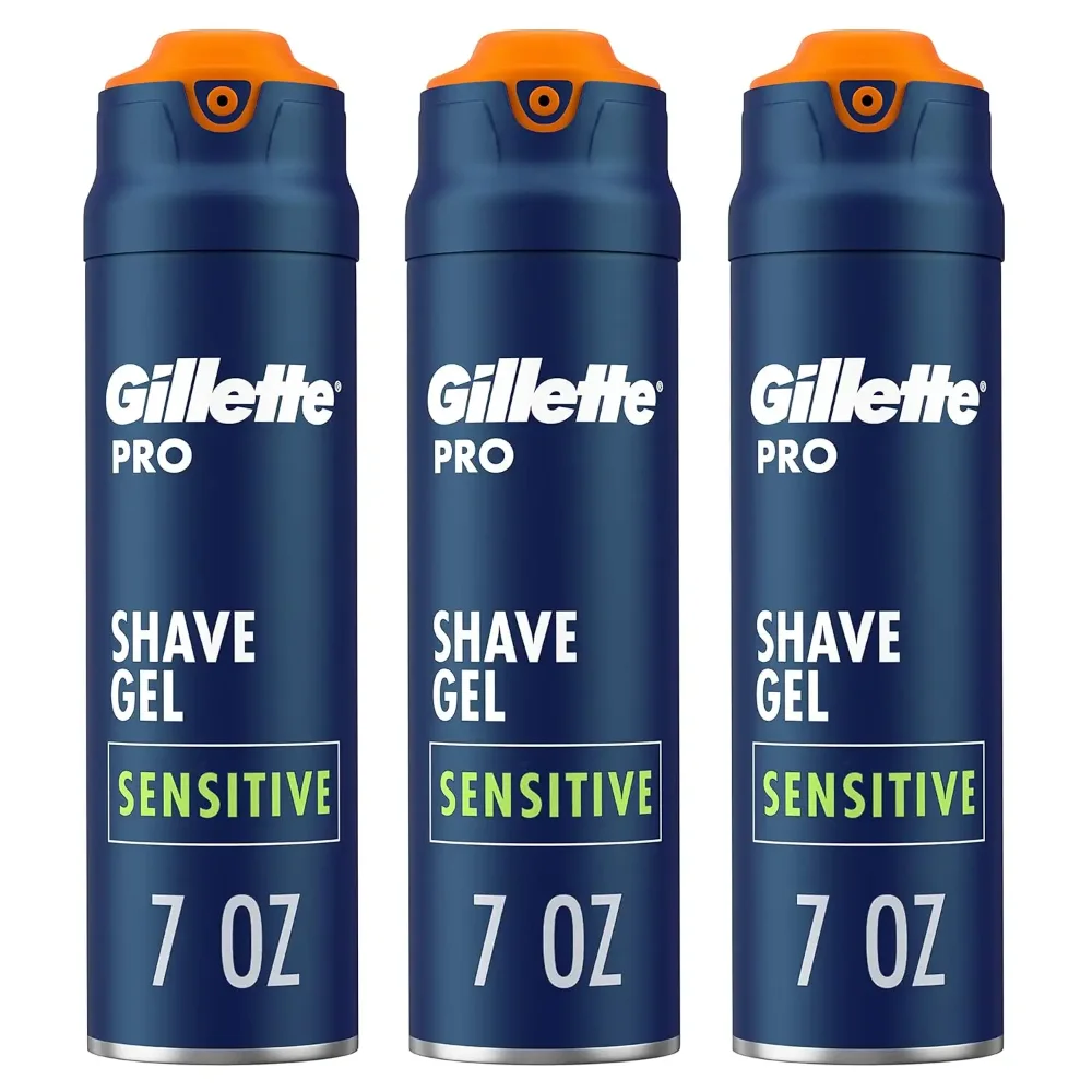 Wholesale GilletteSeries 3X Sensitive Shave Gel, Hydrates, Protects and Soothes Sensitive Skin, 7 Ounce (Pack of 6)