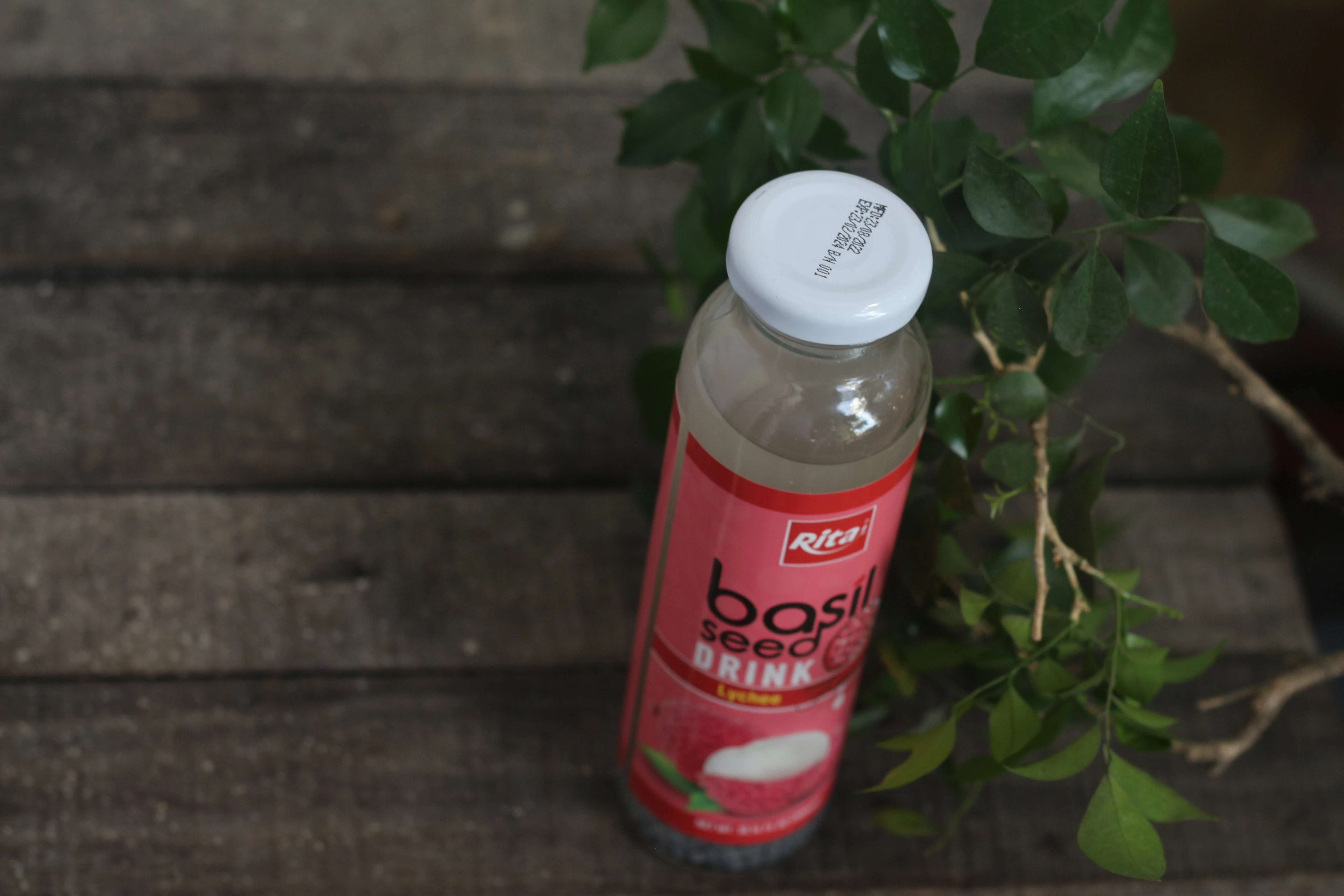 Private Label Accepted Natural Chia Basil Seed Drink Lychee Fruit  Glass Bottle Vietnam Good Quality Fast Delivery Healthy Drink