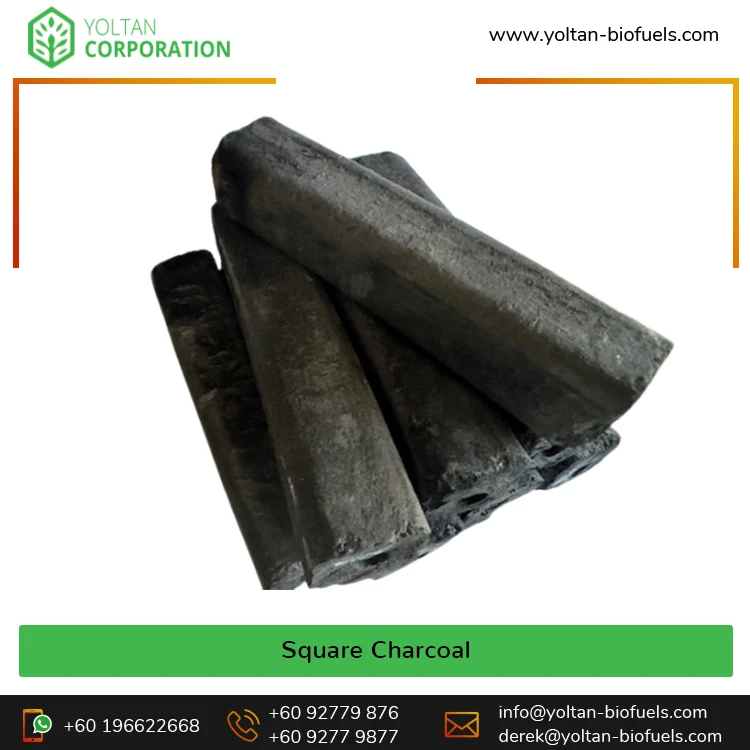 Professional Manufacturer & Exporter Selling Top Notch Quality Square Tubular Shape 100% Tropical Mixed Wood Sawdust Charcoal