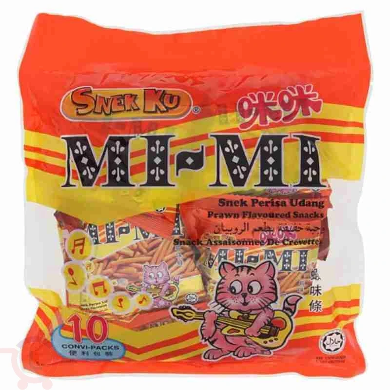 Hot Sale Snek Ku Flavoured Assorted Snacks (Tam-Tam / Mi-Mi / Ken-Ken / Pick Fine) Prawn Chicken Snacks Individual Pack