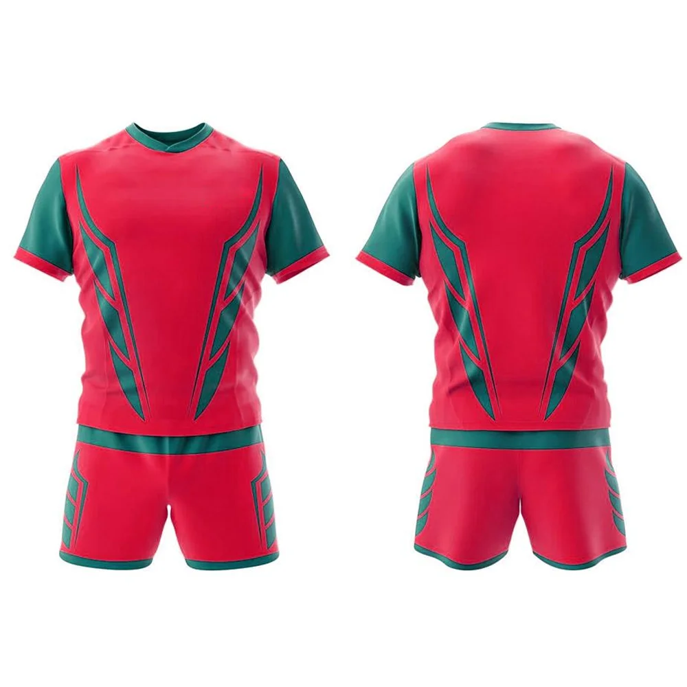2024 Custom Mad Men Sublimated Sports Wear Rugby Uniform Set Breathable Rugby Uniform Latest Style Rugby Uniform
