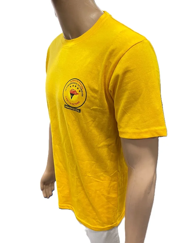 Cotton Recycled Unisex election campaign T-shirts with customized logo printed bulk made Mens Manufacturer and Wholesaler