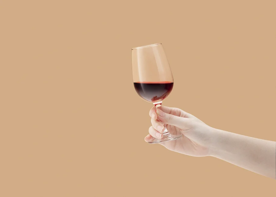 Luxury Otaru set of 6 Red wine glass 255 ml Made of soda lime glass Transparent with highly aesthetic Low odor and easy to clean