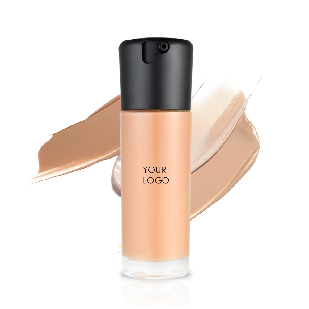 Face Foundation Makeup Liquid Foundation Full Coverage Black Skin Cosmetics Foundation
