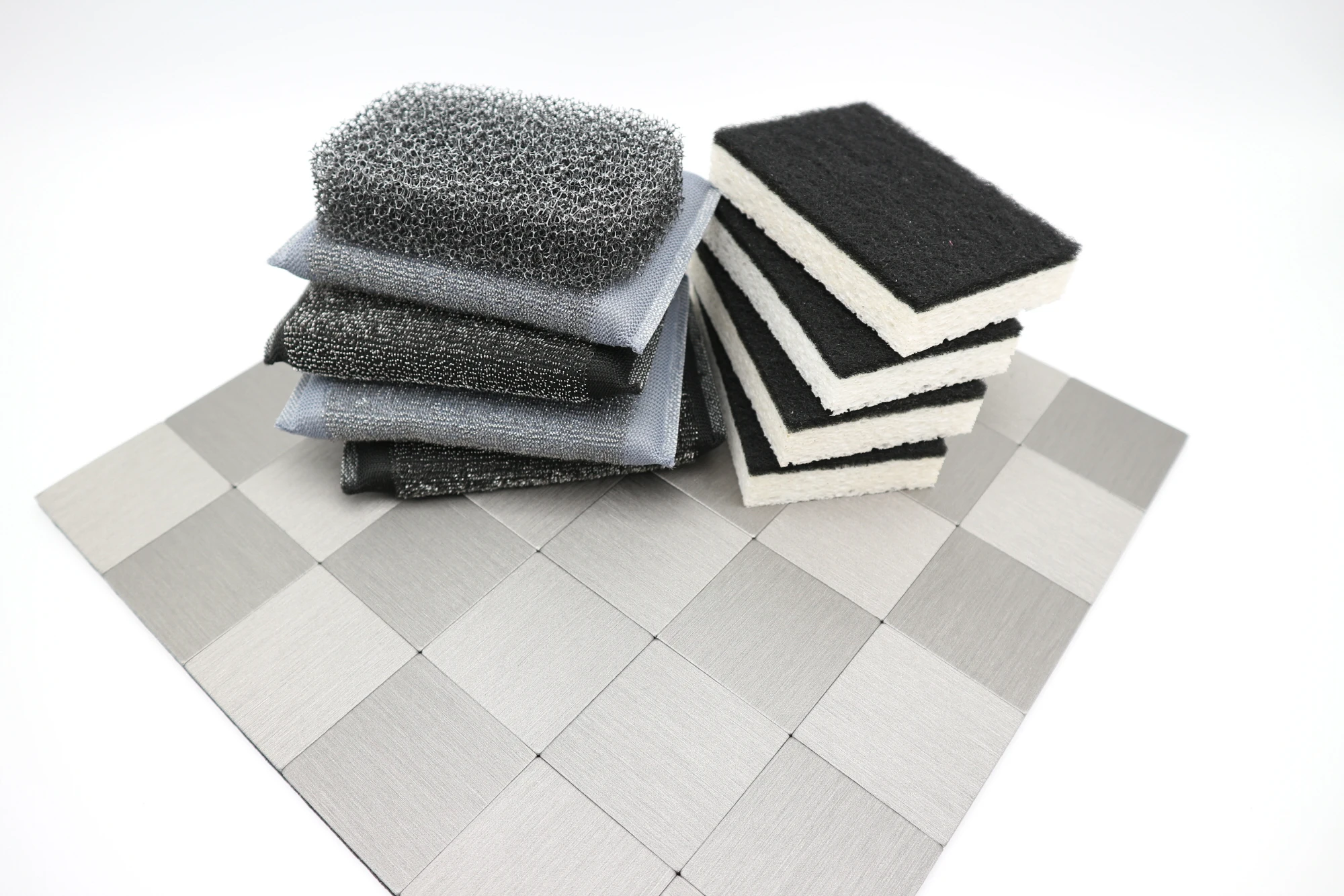 Dairy Black and White belt stainless steel sponge no rust and broken ultra tough Stains - Kitchen sponge by KOREA