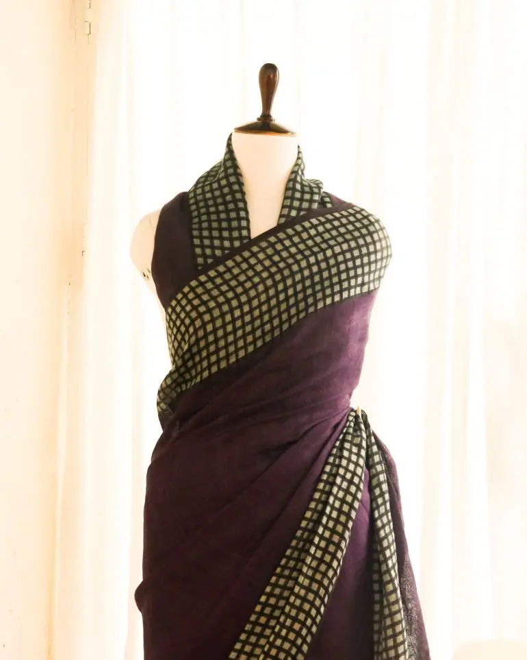 Indian silk saree party wear wedding indian women ladies wear cotton linen sari latest design print saree with lace border