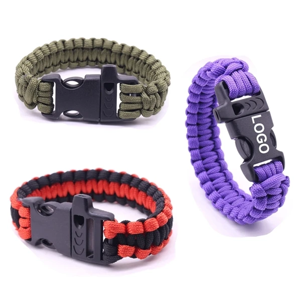 promotional business gifts Survival Bracelet with Whistle Ready for Anything Be Prepared and Stay Safe in Any Situation Loud Sound