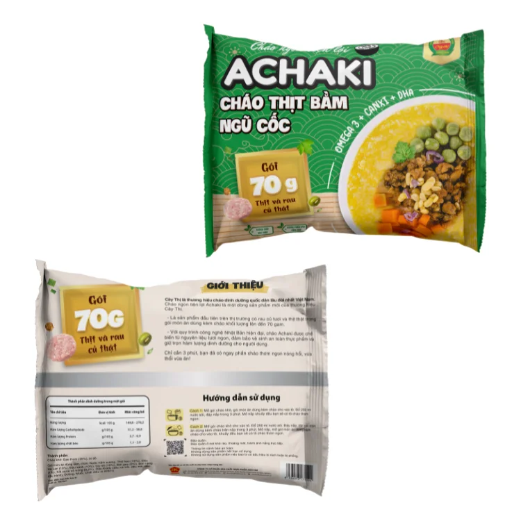 Мясо с заземлением Achaki бобами и овощами мгновенная каша вкусные оптовая продажа естественный цвет используется для детей сделано