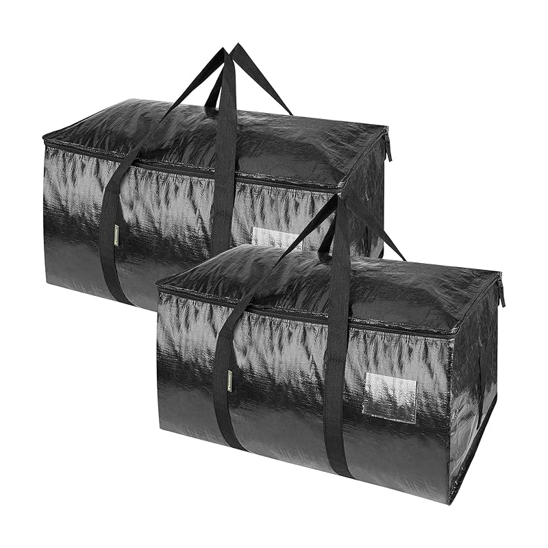 Large Moving Bags Closet Organizer for Blankets Storage Bags Heavy Duty PP Woven Moving Bags