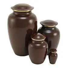 Cremation Urn for Ashes Metal Brass Customized Human Urns with Lids Wholesale Urns Funeral Supplies