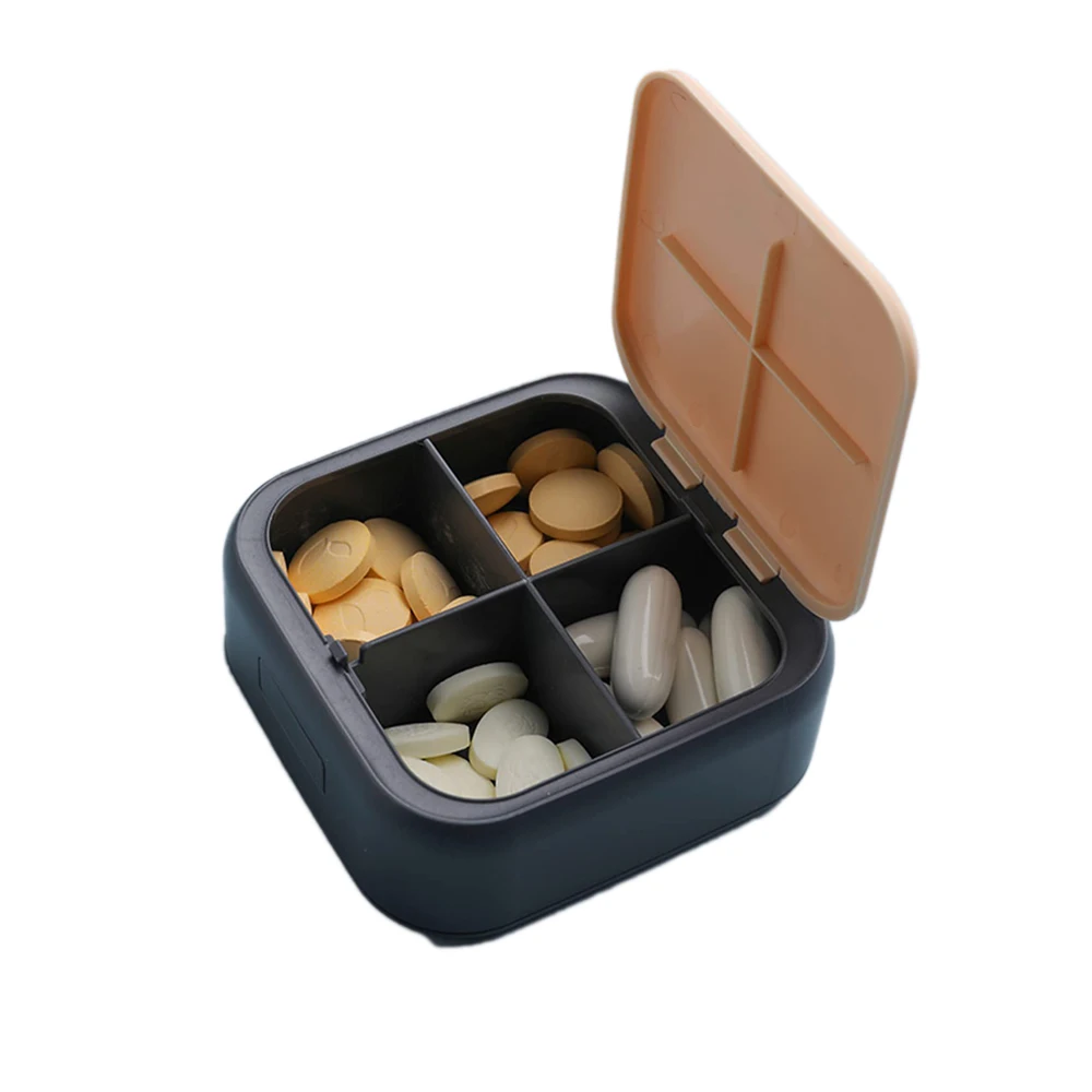 Travel Daily Portable Pretty Purse Pocket Compact Medicine Holder Small Pill Container Organizer for case box