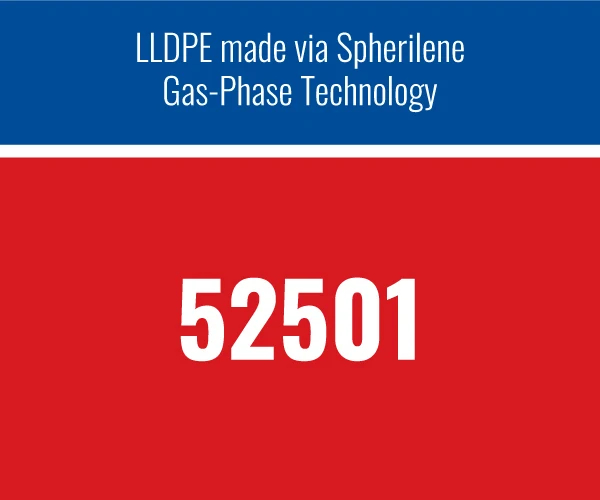 LLDPE Granules CC52501 is a Narrow MWD HDPE Clear Bag White Packing Color Material Molding Natural