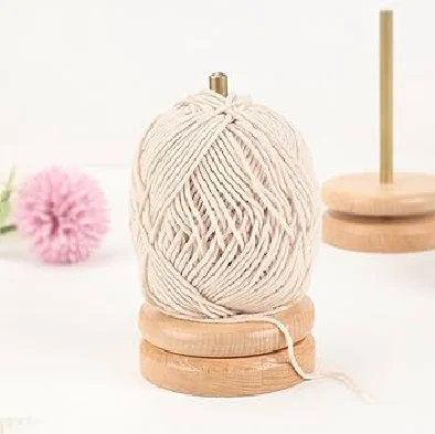 Two Set Yarn Holder Wooden Decorative Spool Holder With Twine Available At Wholesale and Factory Price From Indian Exporter