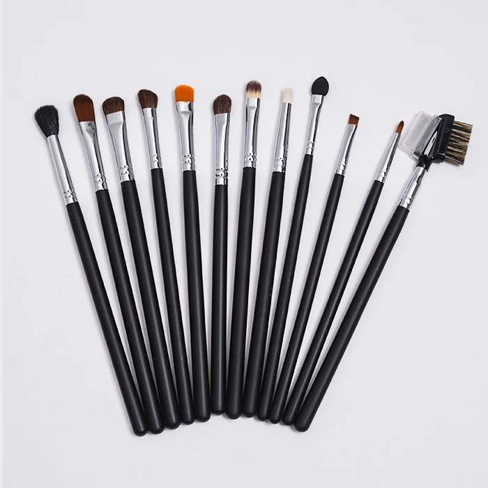 Dongshen private label makeup brush set natural skin-friendly goat hair pony hair powder contour blush eye shadow makeup brushes