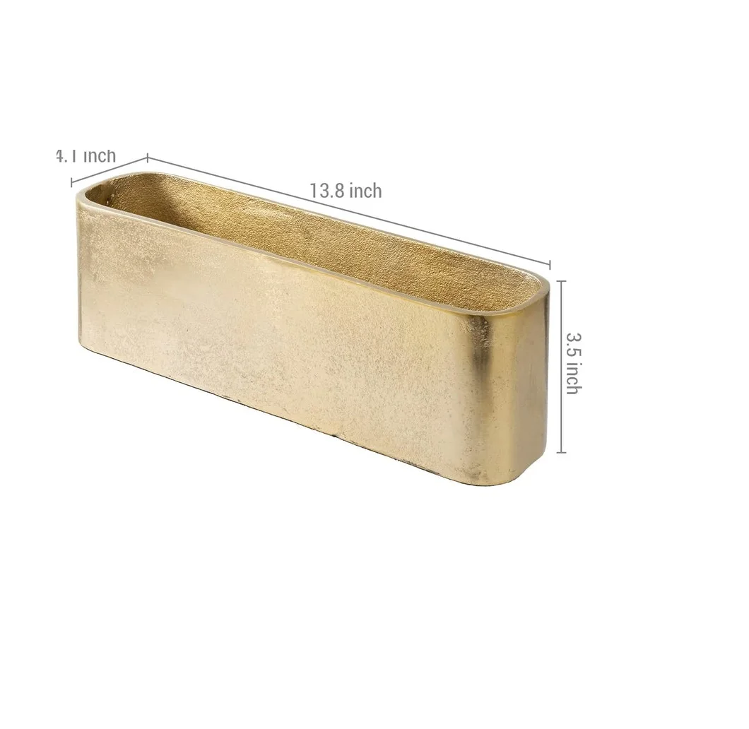 Garden Decorative Light Green Elegant Brass Iron Home Decorative Small Metal Planter Handmade Hot Selling Desktop