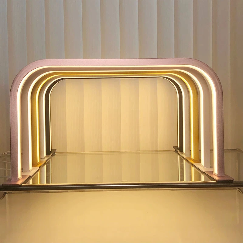 New U Shape Half Moon Nail Lamp Beauty Work Eyelash Extension Eyebrow Light Led Nails Table Lamp Shop Supplies