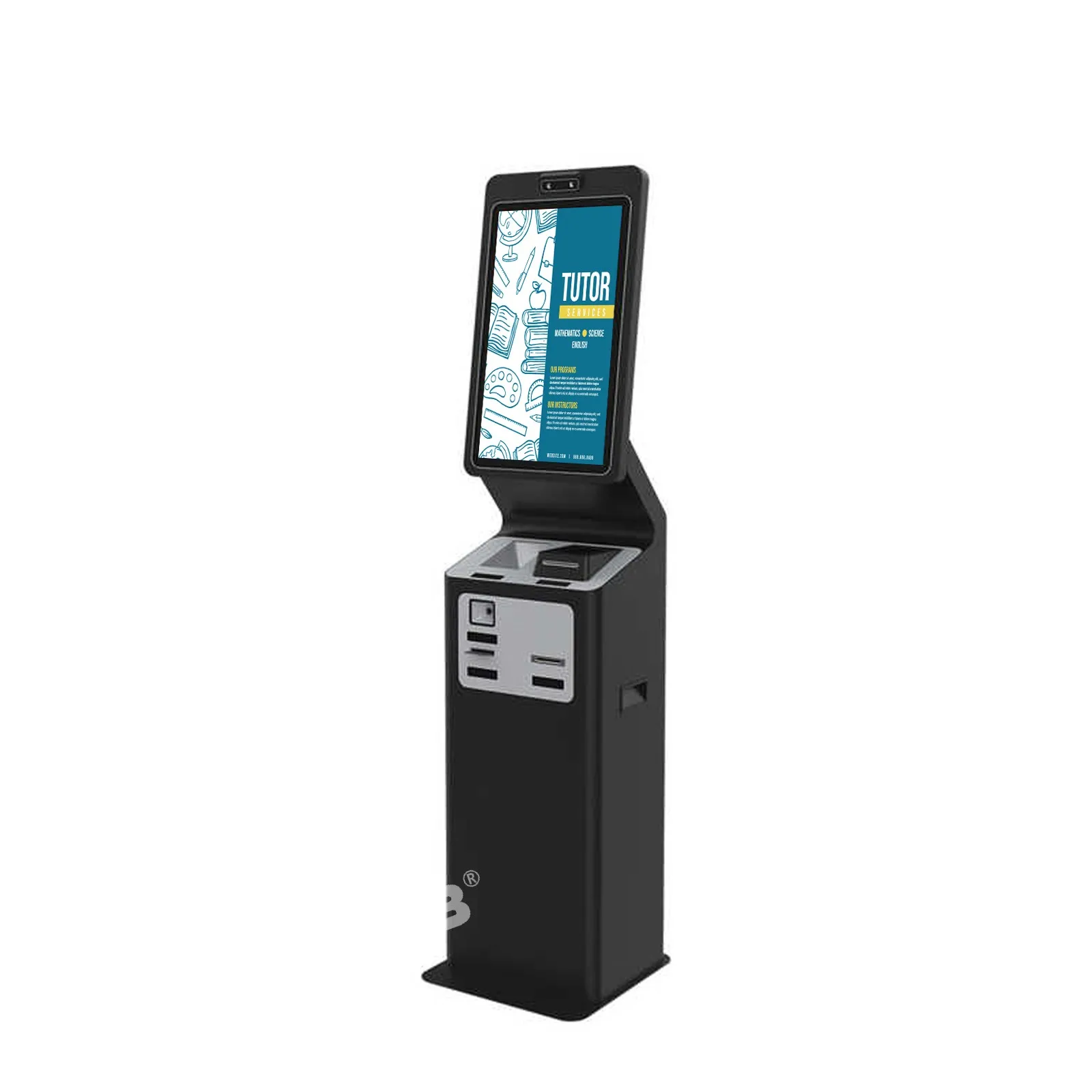 360SPB Multiple Kinds Of OEM Touch Screen Payment Machine NFC Card Reader QR Scanner Self Ordering Kiosk In Restaurant Solution