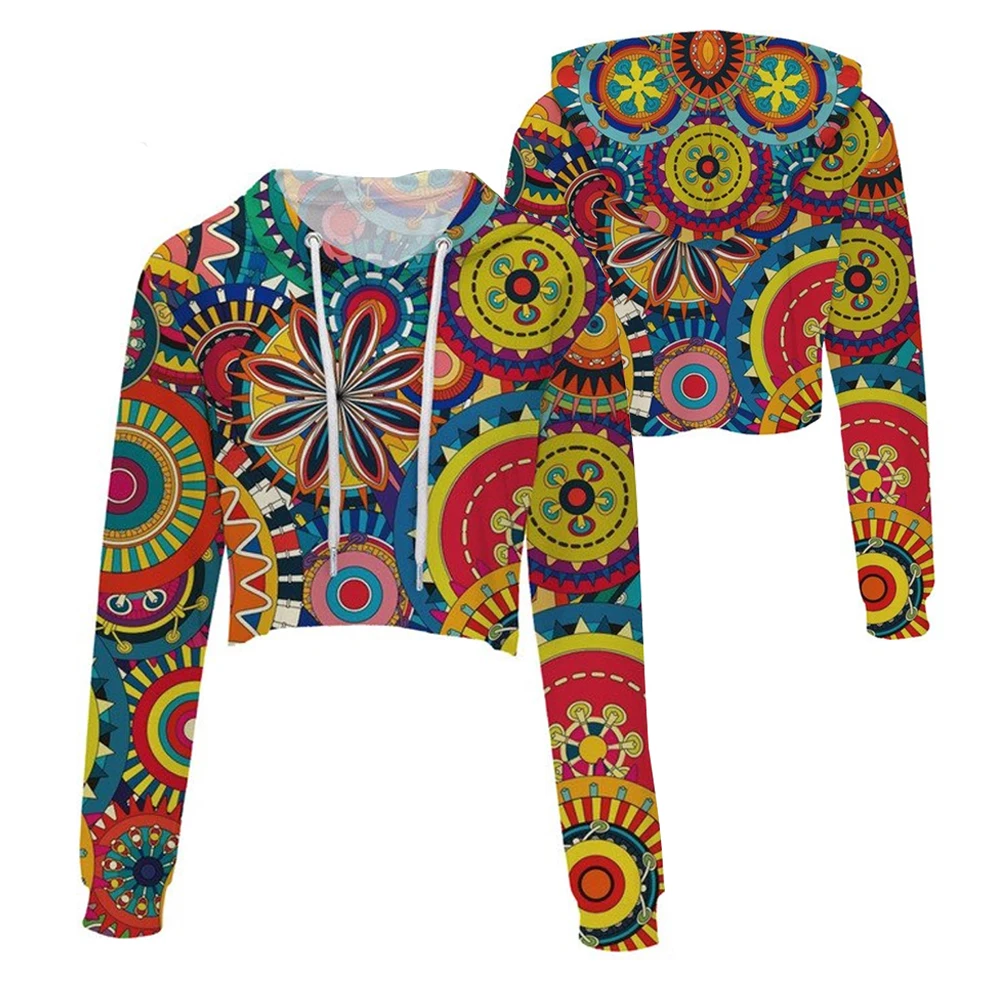 2024 New arrival custom women clothing Crop top cotton crop hoodie Wholesale Pullover Drop Shoulder Crop Hoodie