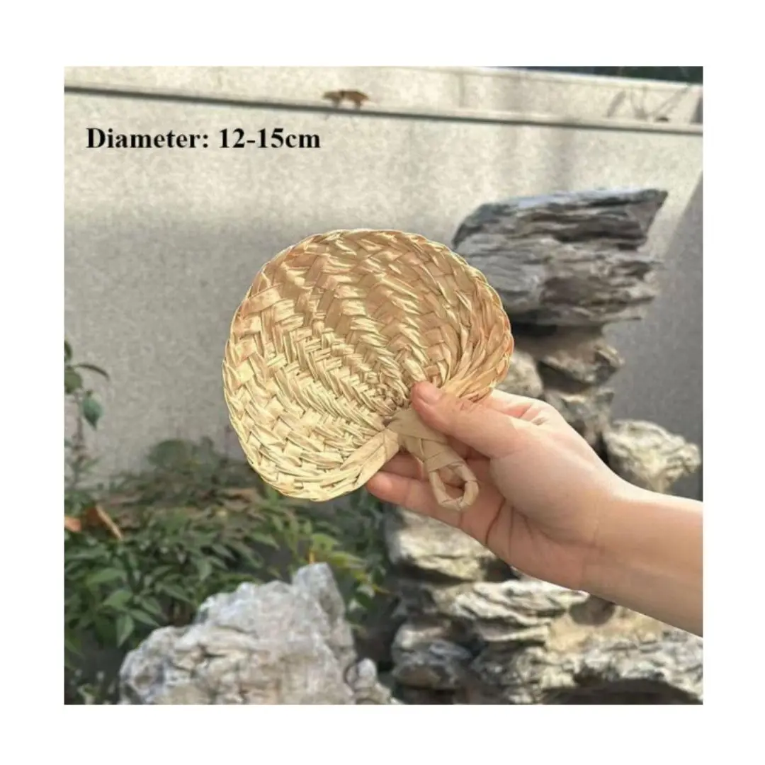 2024 Top-ranking Bamboo Hand Fan Eco-Friendly Palm Leaf Vietnamese Custom Size With Private Logo Wedding Hand Fans