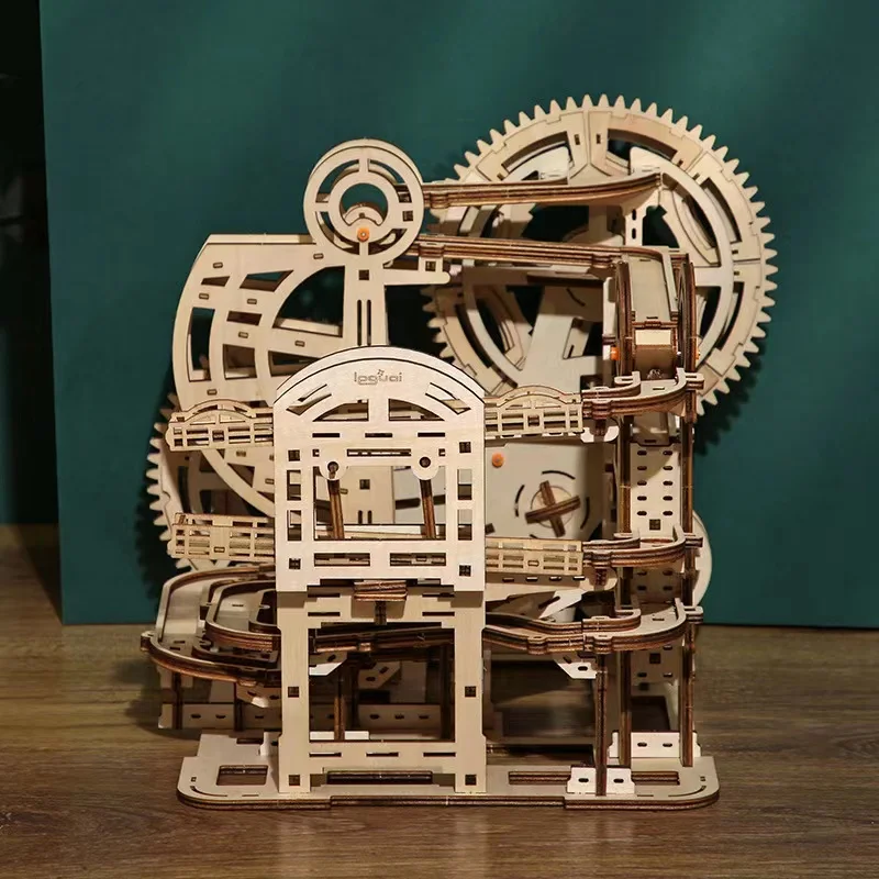 Cross-border new product 3D three-dimensional marble maze wooden puzzle toy DIY educational handmade ornaments