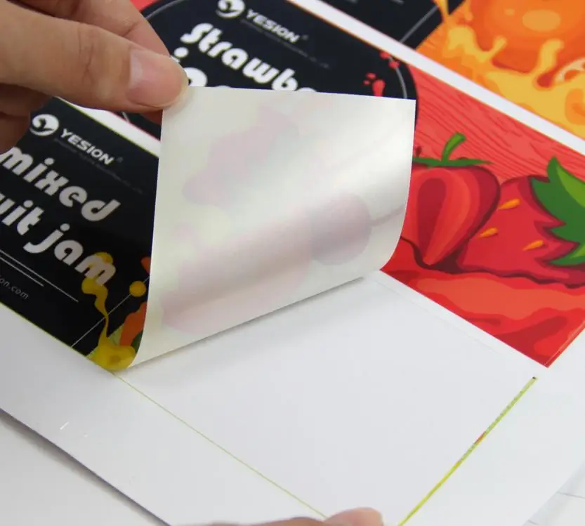 Lziheng A4 75um matte glossy pp synthetic adhesive sheet label sticker paper for inkjet printer