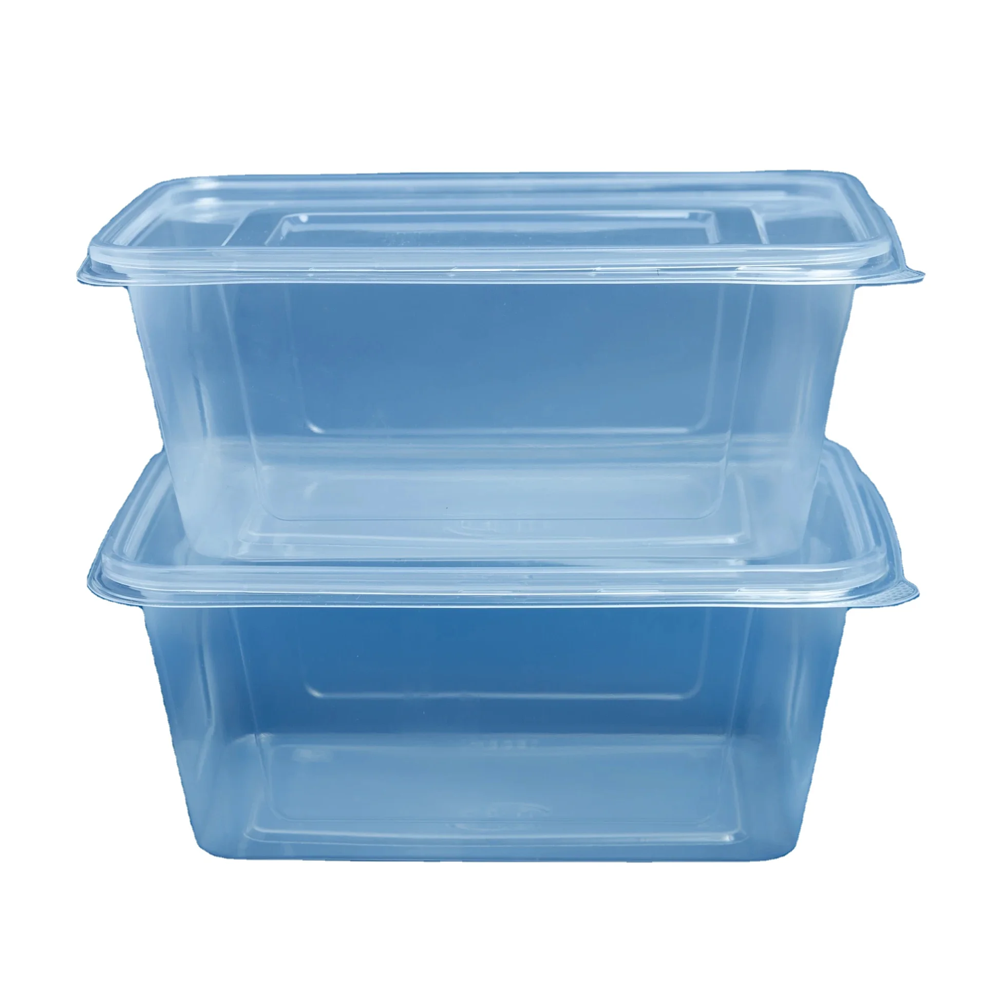 Factory in Vietnam Microwave Safe Stackable Rectangular Transparent Lunch Box Disposable PP Plastic Clear Food Prep Container