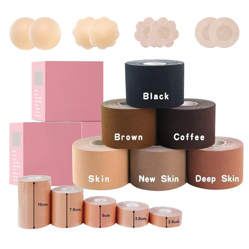 Cotton Spandex 2 Inches Sticky Disposable DIY Sexy Sexy Underwear Bras Breast Pasties Boob Tape