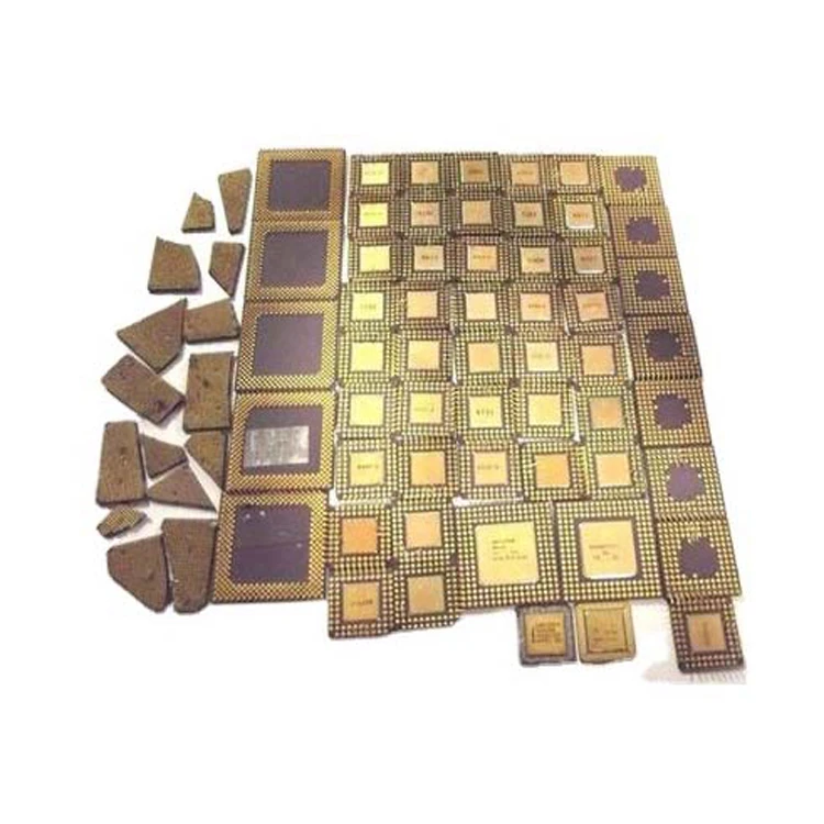 Processor Scrap Ceramic CPU with Gold Pins for ready market