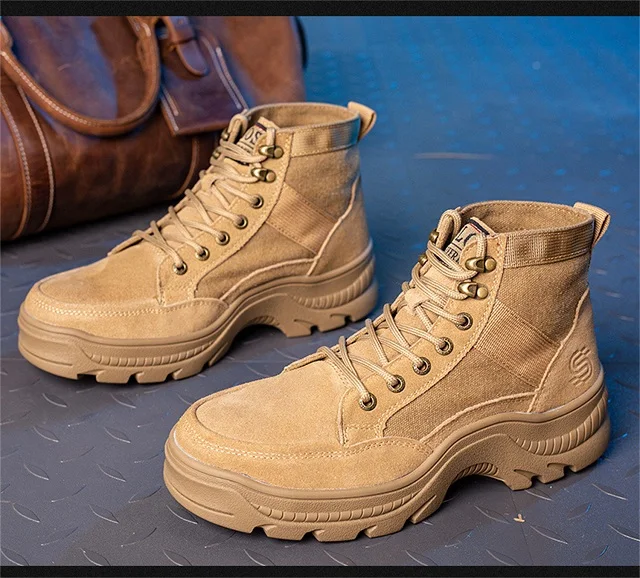 Customized industrial work boots safety shoes for men factory steel toe safety boot