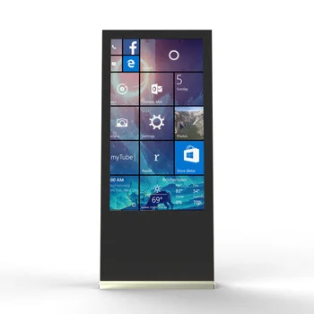 55 inch Smart Floor Standing LCD Advertising Screen Display Touch Screen Kiosk Machine Information Kiosk Interactive Panel For O