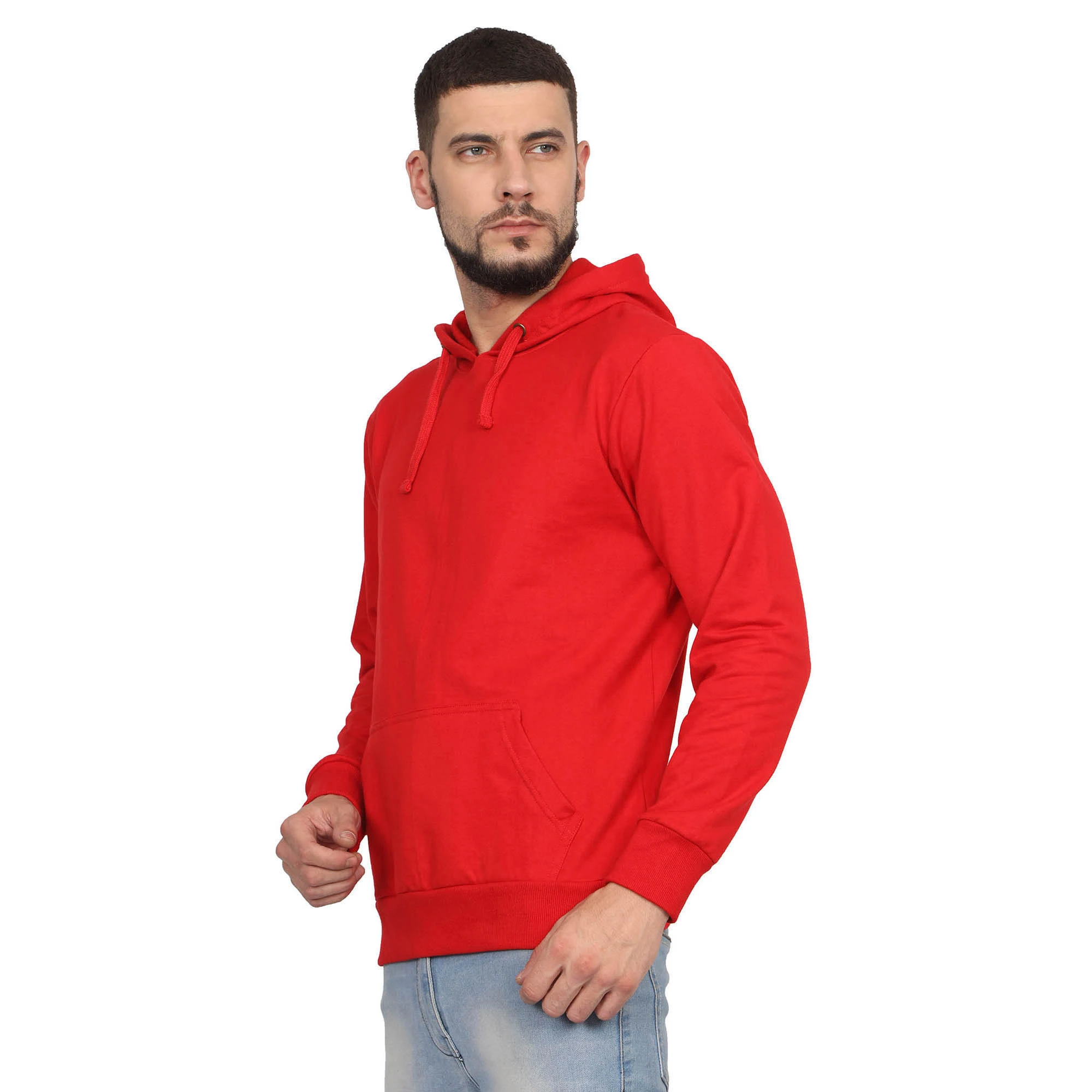 Anti-pilling 8XL Plus Size Custom 350gsm French Terry Blank Zip Up Hooded Hoodie With Pocket
