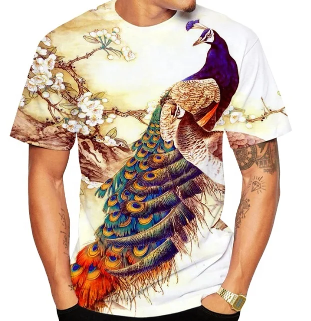 new wholesale high quality Custom 3d embossed print oversized t shirt printing crew neck men t-shirts manufacturers tshirt