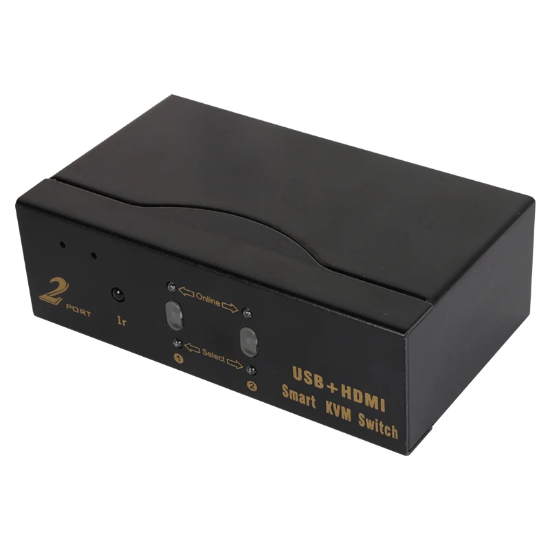 VCOM 4K HD видео 1 4 В HDMI KVM переключатель 2 в выход для двойного компьютера ноутбук монитор селектор коробка