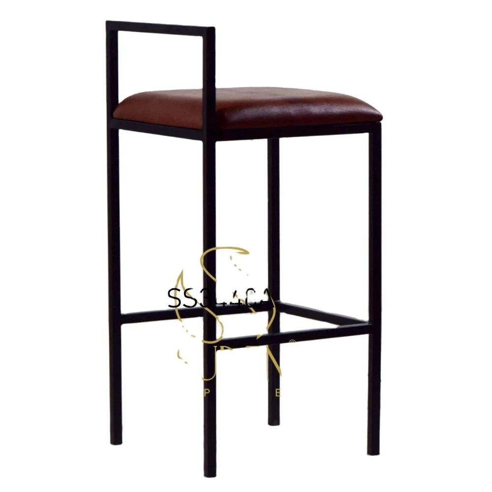 Handcrafted Indian Metal Restaurant Fabric Seating Chair Hotel Room Chair