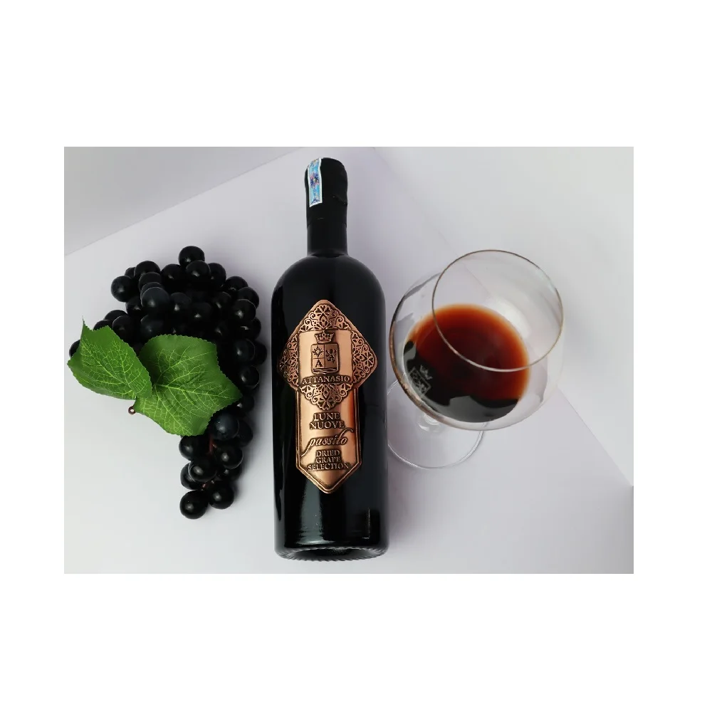 Table pairing with red ruby color serve game dishes alcoholic drinks Attanasio Lune nuove Passtio IGP Salento 2019 from Italy