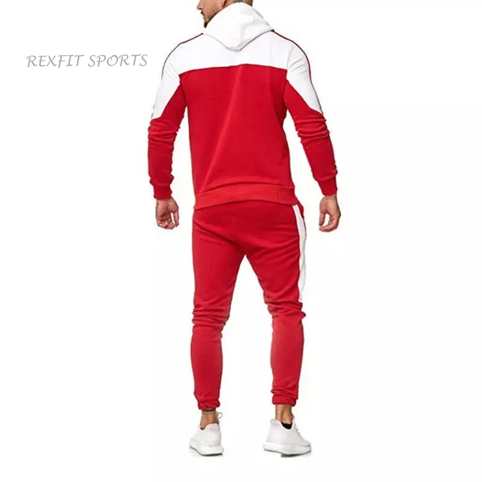 OEM Training Jogging Wear Custom Brand Logo & Design 65% Cotton 35% Polyester Men Gym Tracksuits For Sportswear Tracksuit