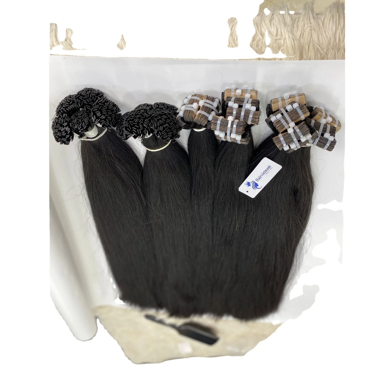Best quality tape in hair extensions 100% tape in human hair tape ins extensions Vietnam factory