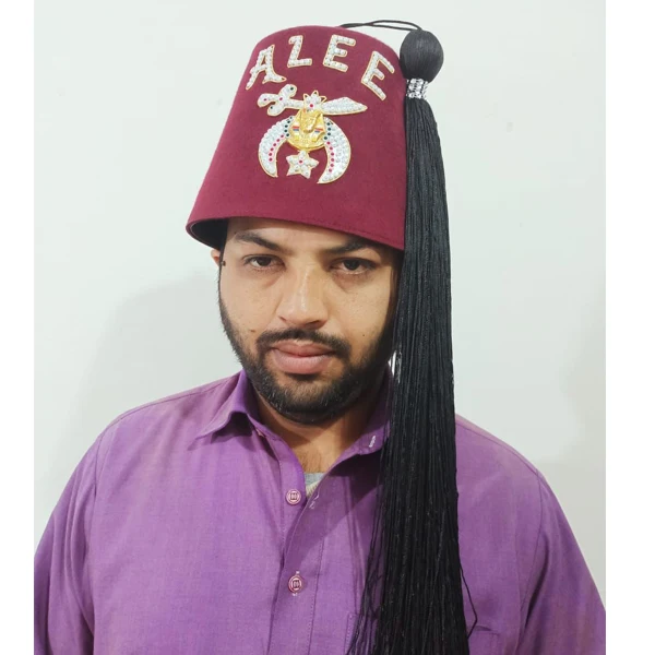 Shriners Freemason Masonic Felt Hat Fez w/Tassel Size 7 1/4 Ararat D Turen Camel Pin size all good price in visit your websites