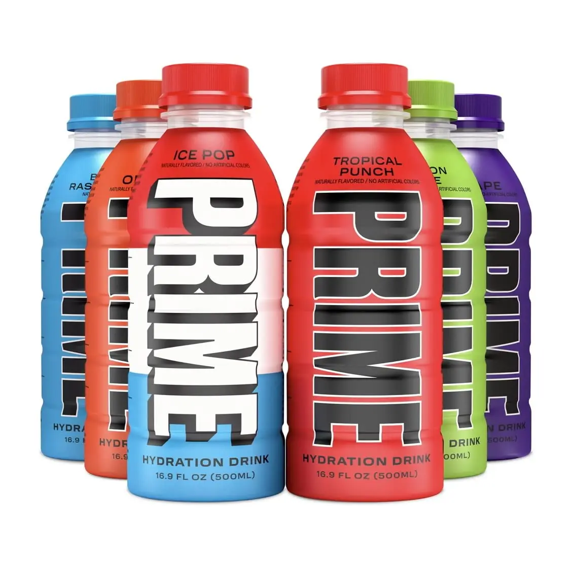 PRIME Hydration Energy Drinks 500ML x 12 by Logan Paul and KSI / Wholesale PRIME Sports Drinks