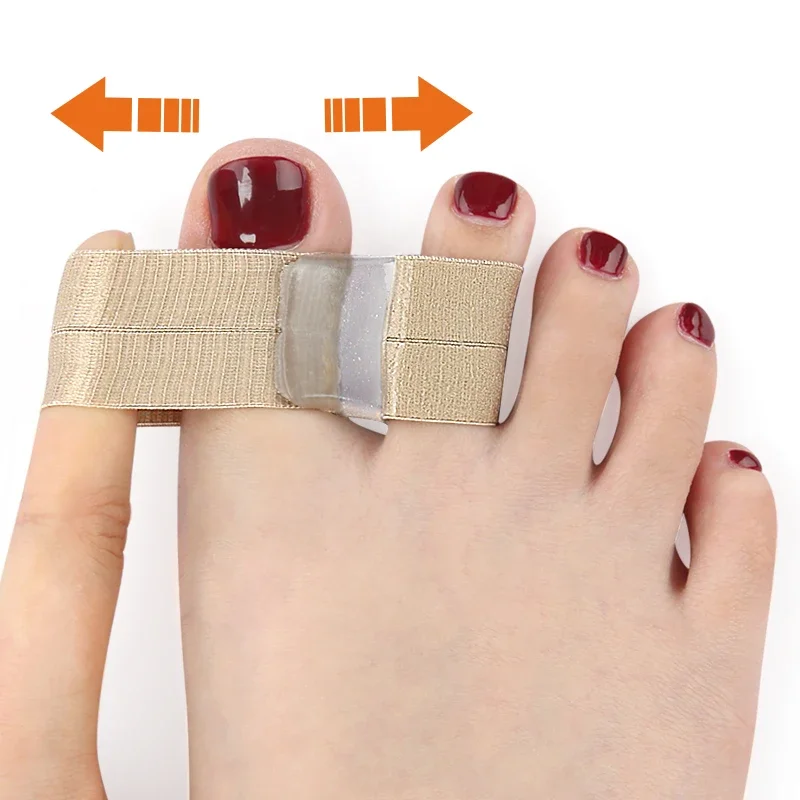 Melenlt New Bunion Toe Separators for Overlapping Toes , Gel Toe Spacers Bunion Corrector with 2 Loops for feet