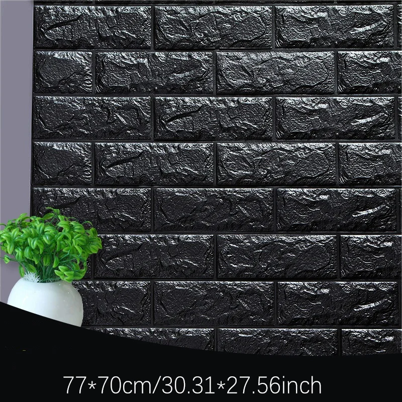 Factory Price PE Foam 3D Brick Design Home Decoration Wall Stickers