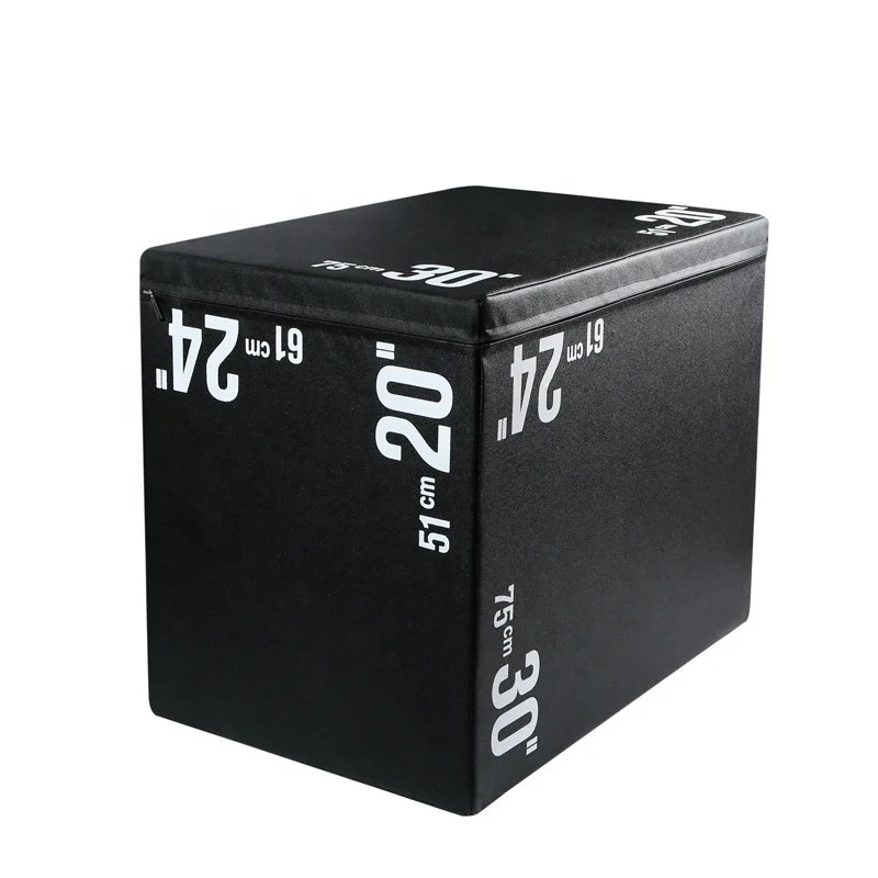 Factory Direct Gym Exercise Equipment UV Printing Logo Workout Plyometric Box Foam Soft Plyo Box