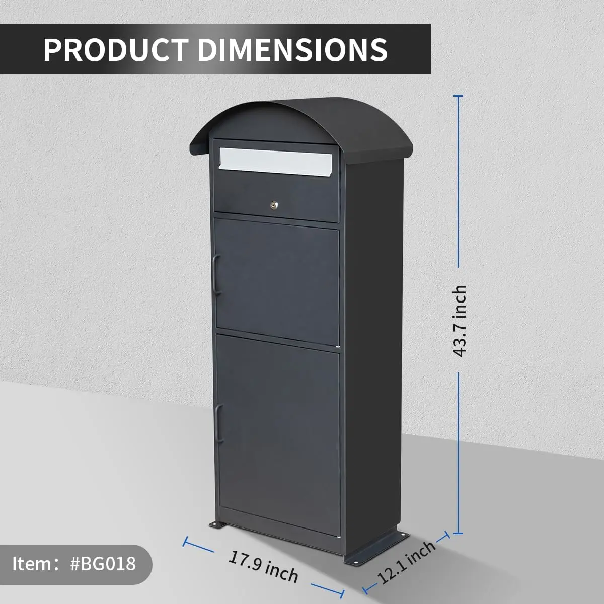 Factory Price Standard 2-Room Galvanized Steel Mailbox Large Outdoor Wall Decoration American Style Furniture Fence Post OEM ODM