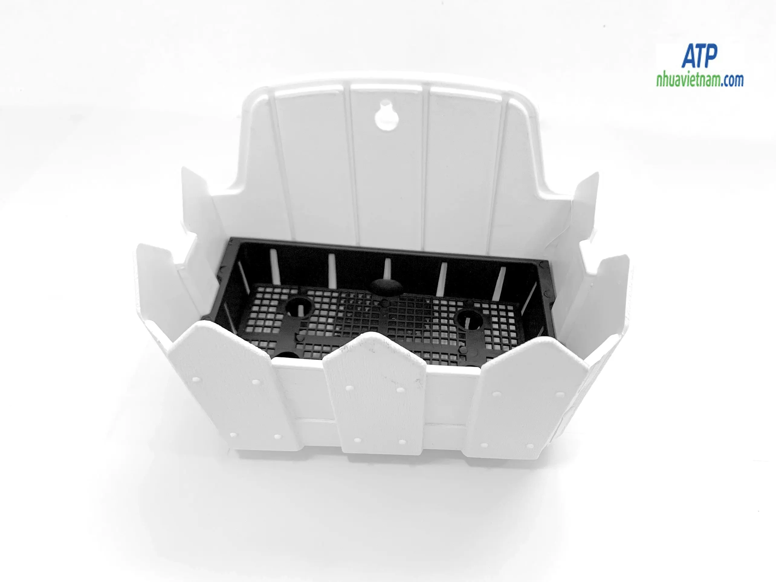 Flower Pots Decoration for Home & Garden Flower Pots Hanging on The Wall Plastic Indoor Outdoor Rectangular Green Not Coated